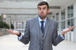 © ajr_images - Mendacious businessman expression misunderstanding and confusion