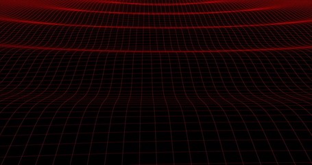 Poster - waves on a grid, abstract background , alpha channel