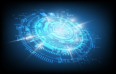 Poster - vector background abstract technology communication concept