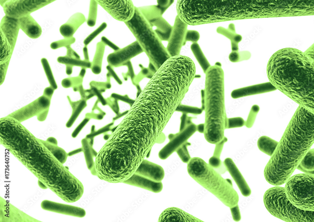 bacteria.
3d rendering of a bacteria. - obrazy, fototapety, plakaty 