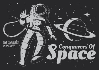 vector astronaut illustration.