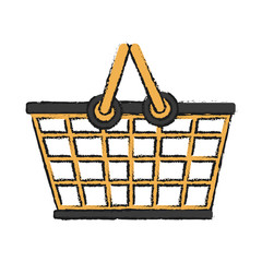 Wall Mural - plastic supermarket basket vector icon illustration graphic design