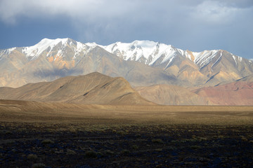 Beautiful remote Tajik National Park, Bartang Valley, Pamir Mountain Range, Tajikistan