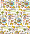 © jane55 - Hand drawn doodle food illustration. Big set Healthy food