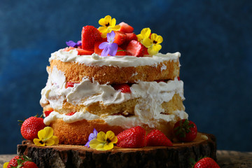 Canvas Print - Big summer cake