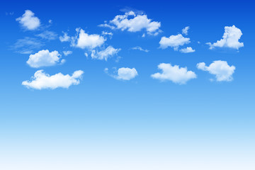 Wall Mural - Blue sky and  white cloudy