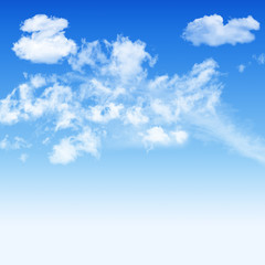 Wall Mural - Blue sky and  white cloudy