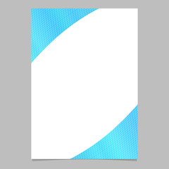 Poster - Abstract color gradient curved grid brochure, flyer background template - light blue vector stationery graphic design on white background