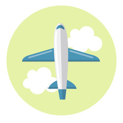 Wall Mural - Airplane icon symbol