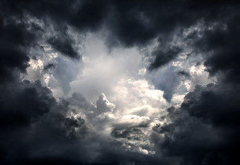 Wall Mural - dramatic clouds background