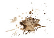 Coffee stain isolated on white background 