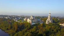 Aerial View On Boris And Gleb Novotorzhsky Monastery In  Torzhok, Tver Oblast, Russia
