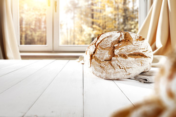 Wall Mural - bread and window 