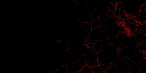 Poster - abstract technology futuristic geometrical and science color neon background with space for copy. pl