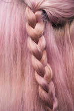 Beautiful Pink Hair With Braid