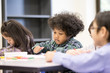 © Jestercine - Portrait of Children learning at classroom together, Children with education concept