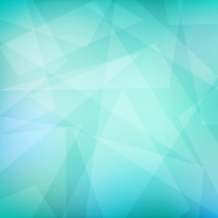 Wall Mural - abstract green triangle background