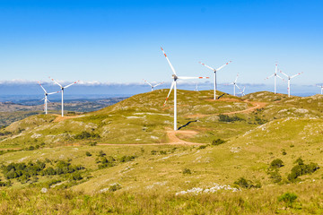 Eolic Windmills at Countryside, Maldonado, Uruguay