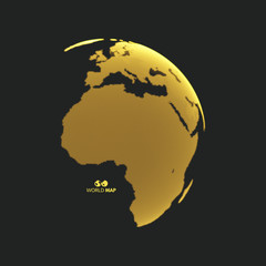 africa and europe. earth globe. global business marketing concept. dotted style. design for educatio