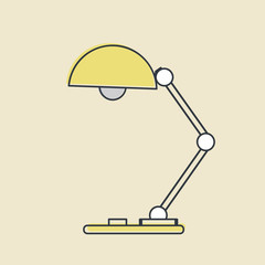 Poster - Vector of lamp icon