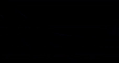 Poster -  4K animated background loop with audio elements. 3D abstract digital wave of glowing particles and wireframe. Technology concept. Abstract background. Interplay of waves, lights, music, sound.