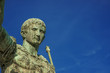Augustus emperor of Rome. Bronze statue in the Imperial Forum (with copy space)