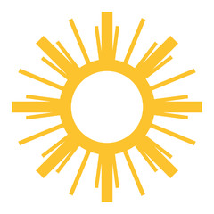 Wall Mural - Sun vector icon