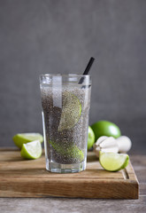 Wall Mural - Chia fresca with lime juice