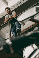 Wall Mural - mechanic in repair shop