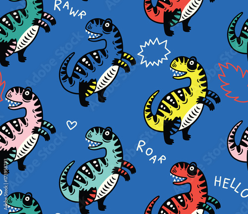 cartoon-dinosaurs-seamless-pattern-for-kid