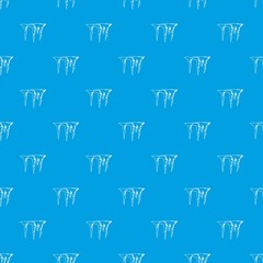 Poster - Icicles pattern seamless blue