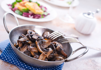 Canvas Print - fried mushrooms