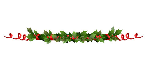 Wall Mural - christmas holiday line