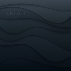 Poster - White paper topography relief.
