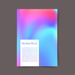 Wall Mural - Bright colorful portfolio book cover ready to print layout