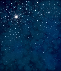 Wall Mural - vector starry night sky background.