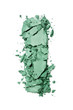 Green crushed eyeshadow for makeup as sample of cosmetic product