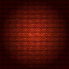 Aufkleber - Red brick wall vector illustration
