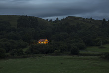 A Solitude House At Dusk