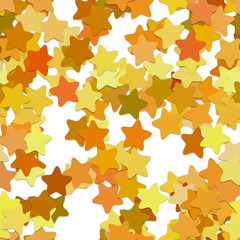 Poster - Seamless geometric star pattern background - vector graphic design from rounded pentagram stars