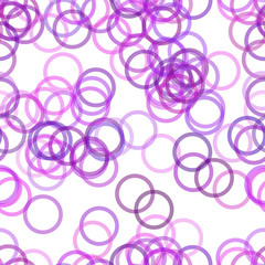 Poster - Repeating abstract geometrical circle pattern background - vector design from rings with opacity effect in purple tones