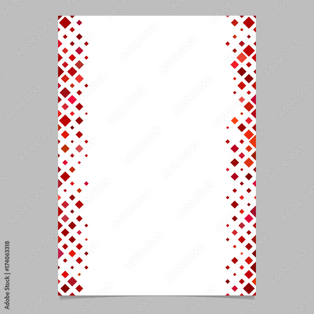 Panphlet Border Abstract brochure border template from red diagonal square pattern ...