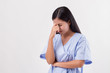 © 9nong - stressed woman patient suffering from headache, pain