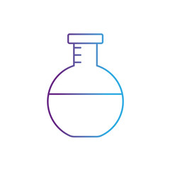 Poster - line erlenmeyer flask to lab chemical design