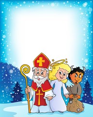 Wall Mural - Saint Nicholas Day theme 3