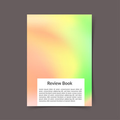 Wall Mural - Soft green and pink bright color harmony modern book cover