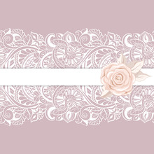 Pink Lace Ribbon Border Free Stock Photo - Public Domain Pictures