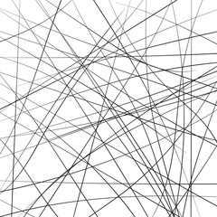 Poster - Random chaotic strip lines diagonally, abstract geometric background pattern. Vector modern art illustration, Brownian movement