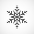 Snowflake icon. Vector illustration.