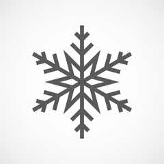 Wall Mural - snowflake icon. vector illustration.